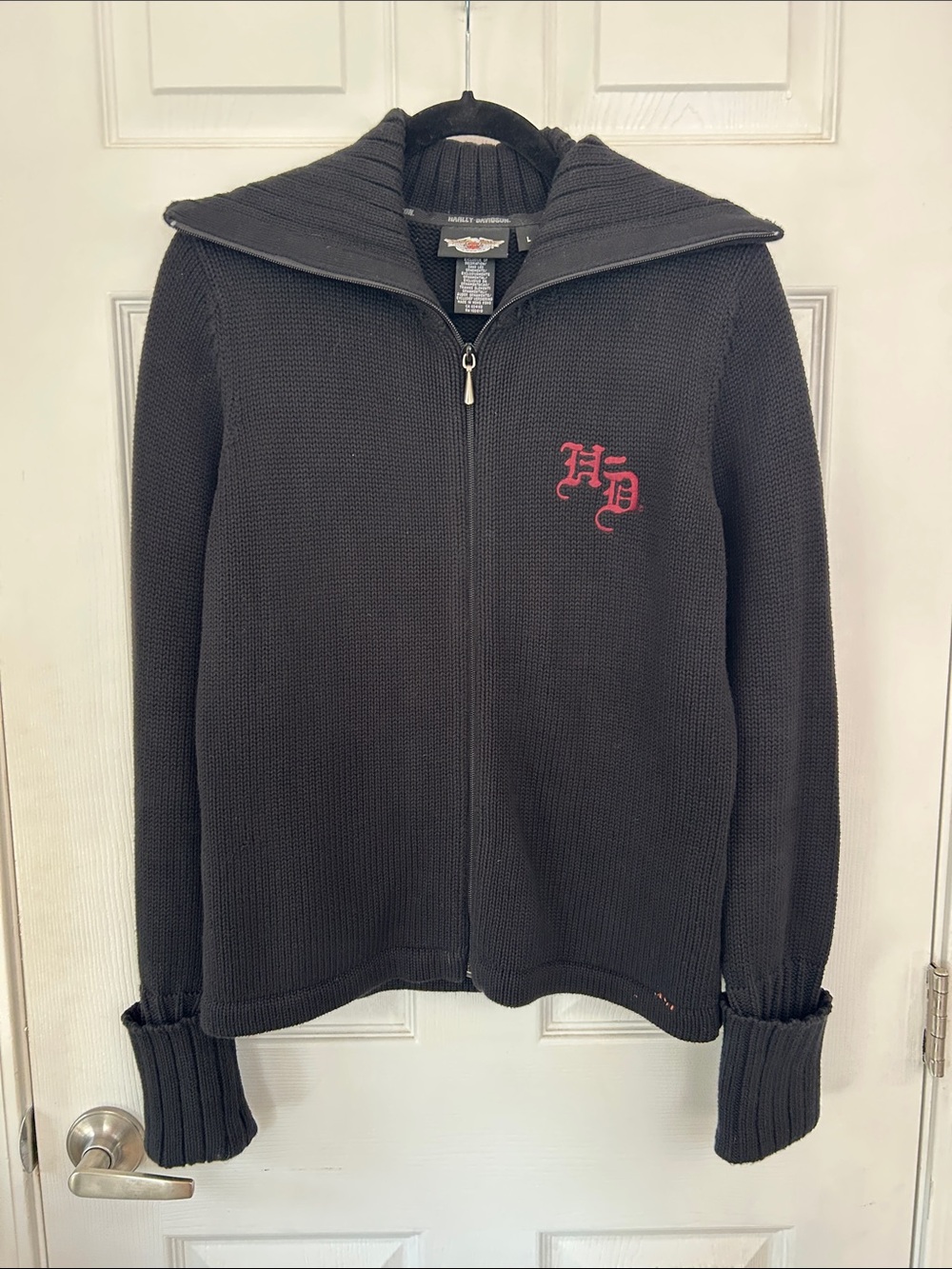 Harley Davidson zip-up sweater